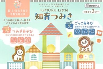 脳・心・指先を育む木製知育玩具「イクモクLittle知育つみき」