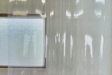 防炎・抗菌加工　透明ビニールカーテン