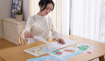 作品を整理しやすいおえかきちょう