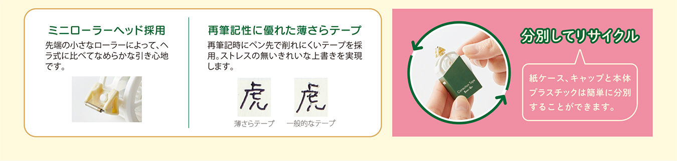 ホワイパー 紙ケース入り修正テープ